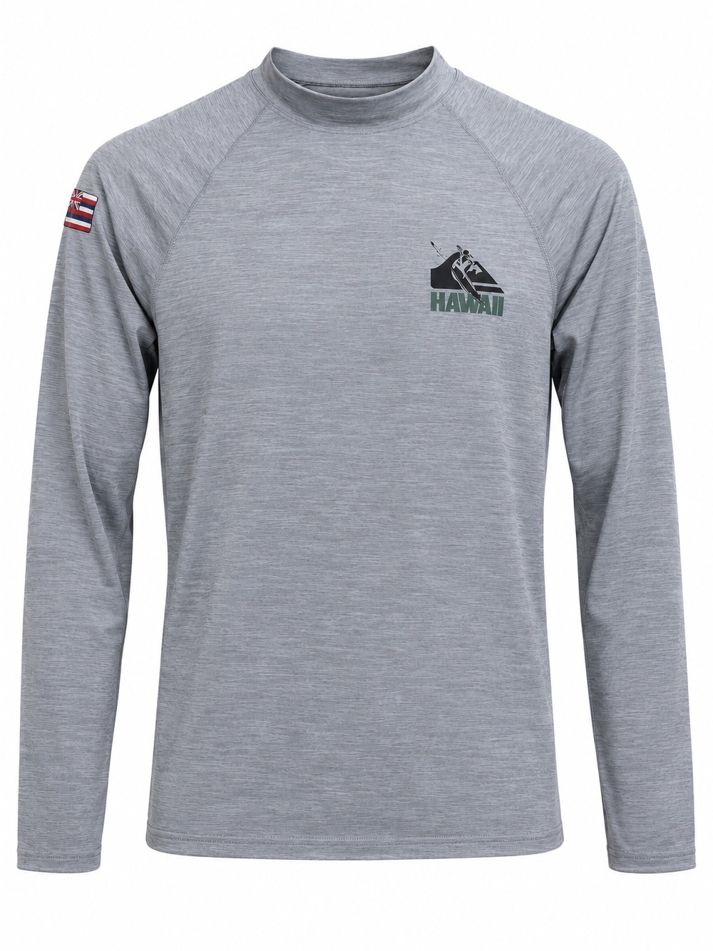 NWT Quiksilver Hawaii Men’s UPF 50+ Long Sleeve Rash Guard Gray Size S